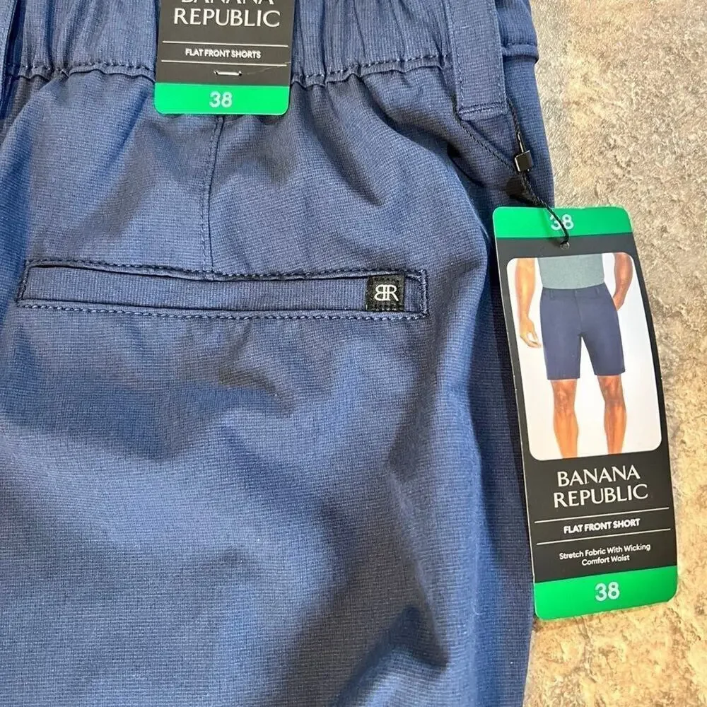 BANANA REPUBLIC MENS, size 38 SHORTS, blue- NWT